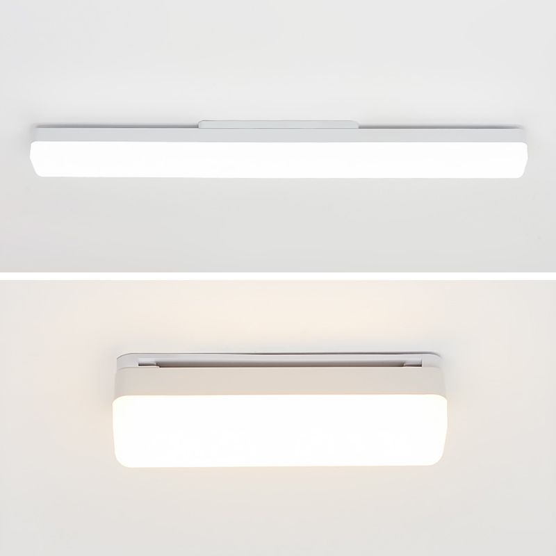 Arisha Modern Rectangular Acrylic Modern Wall Lamp, White - Neutralighting