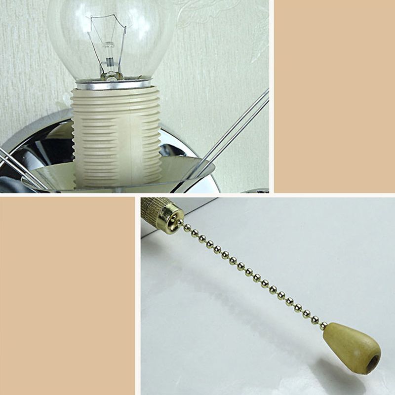 Kristy Vintage Cylinder Metal Bedside Wall Lamp, Gold/Chrome - Neutralighting
