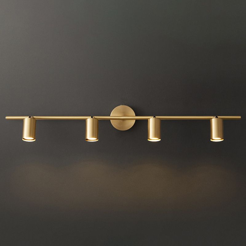 Griv Modern Cylinder Rotatable Spotlight Wall Lamp Brass - Neutralighting