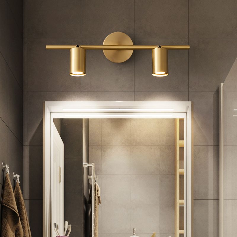Griv Modern Cylinder Rotatable Spotlight Wall Lamp Brass - Neutralighting