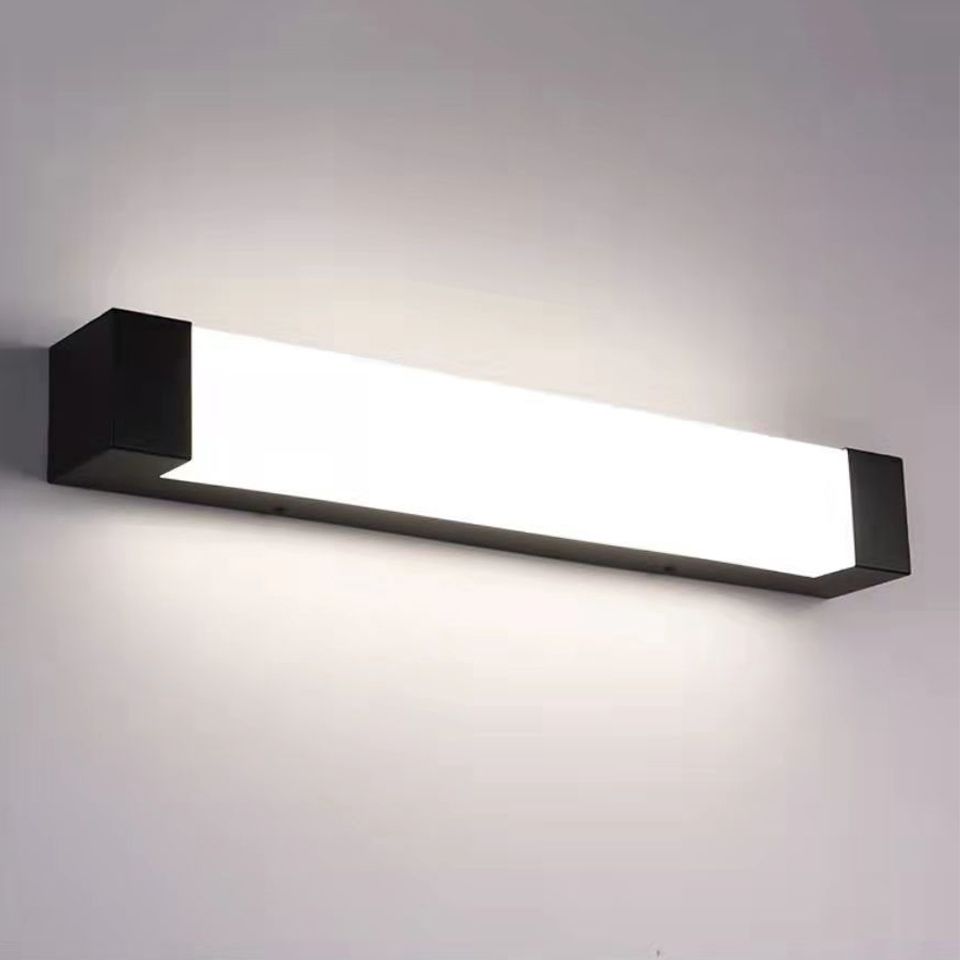 Ray Minimalist Linear Metal Outdoor Wall Lamp, Black - Neutralighting