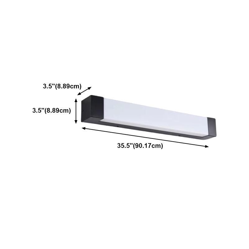 Ray Minimalist Linear Metal Outdoor Wall Lamp, Black - Neutralighting