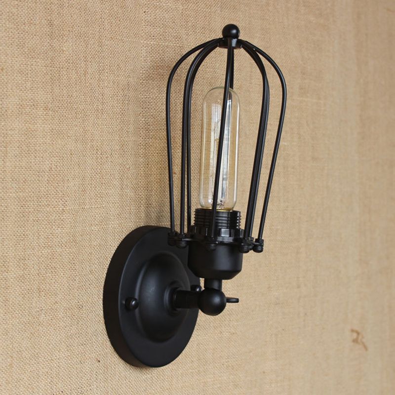 Silva Vintage Iron Wall Lamp, Black/Rust/Bronze/Gold/Silver - Neutralighting