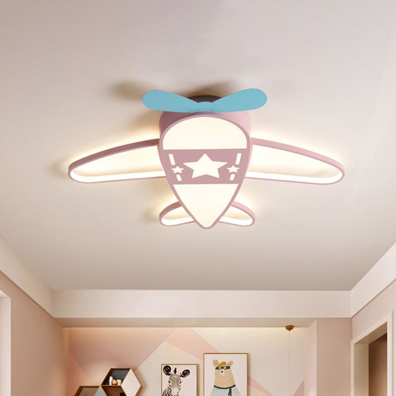 Valentina Modern Airplane Shaped Flush Mount Ceiling Light - Neutralighting