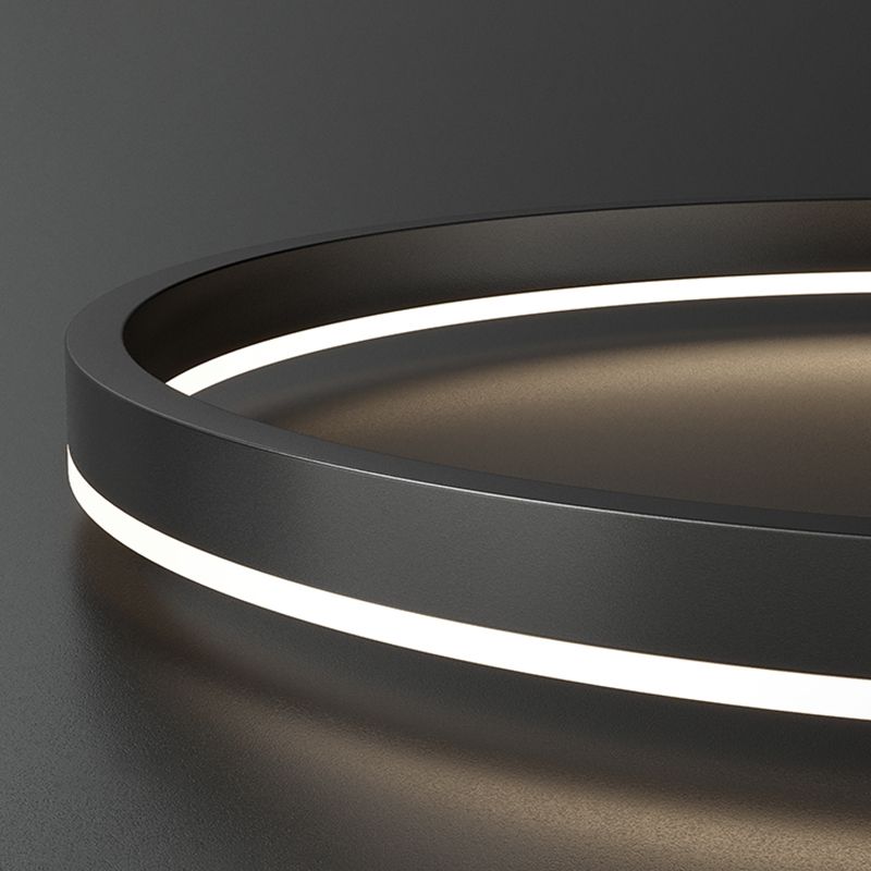 Arisha 3-Rings Black Black Modern Pendant Light - Neutralighting