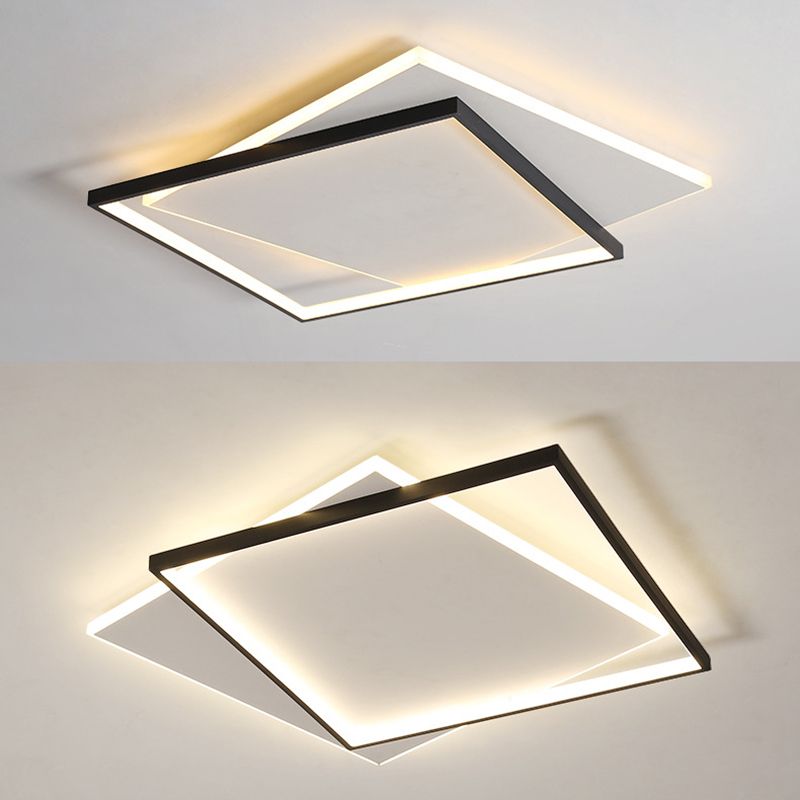 Arisha Modern Duo-Square Flush Mount Ceiling Light - Neutralighting