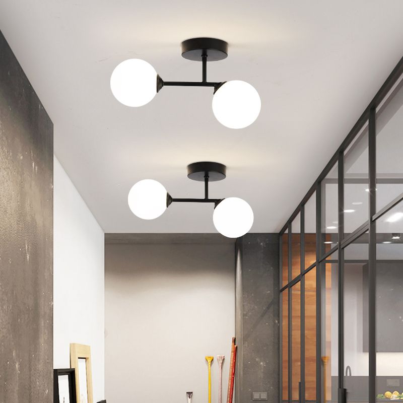 Valentina Semi-Flush Mount Ceiling Light, 2 Color - Neutralighting