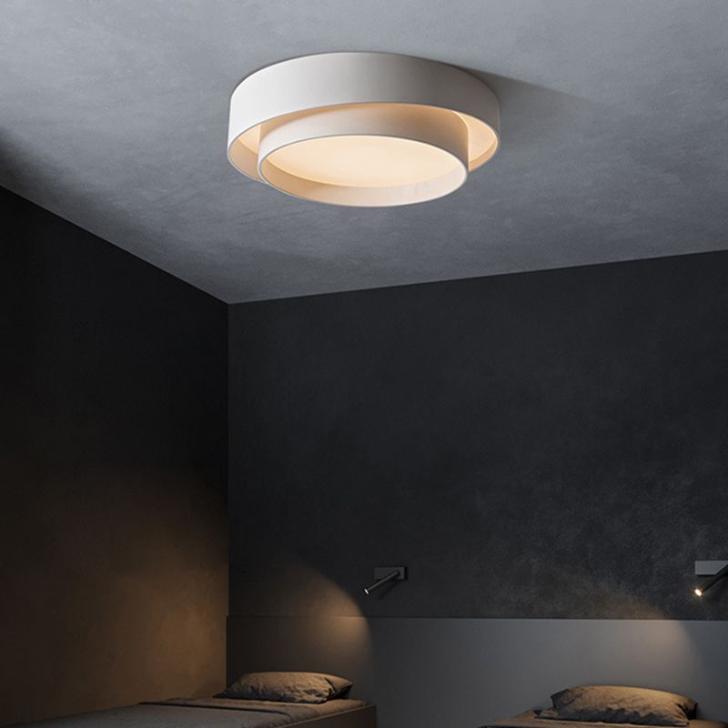 Arux Nordic Art Deco Circular Flush Mount Ceiling Light - Neutralighting