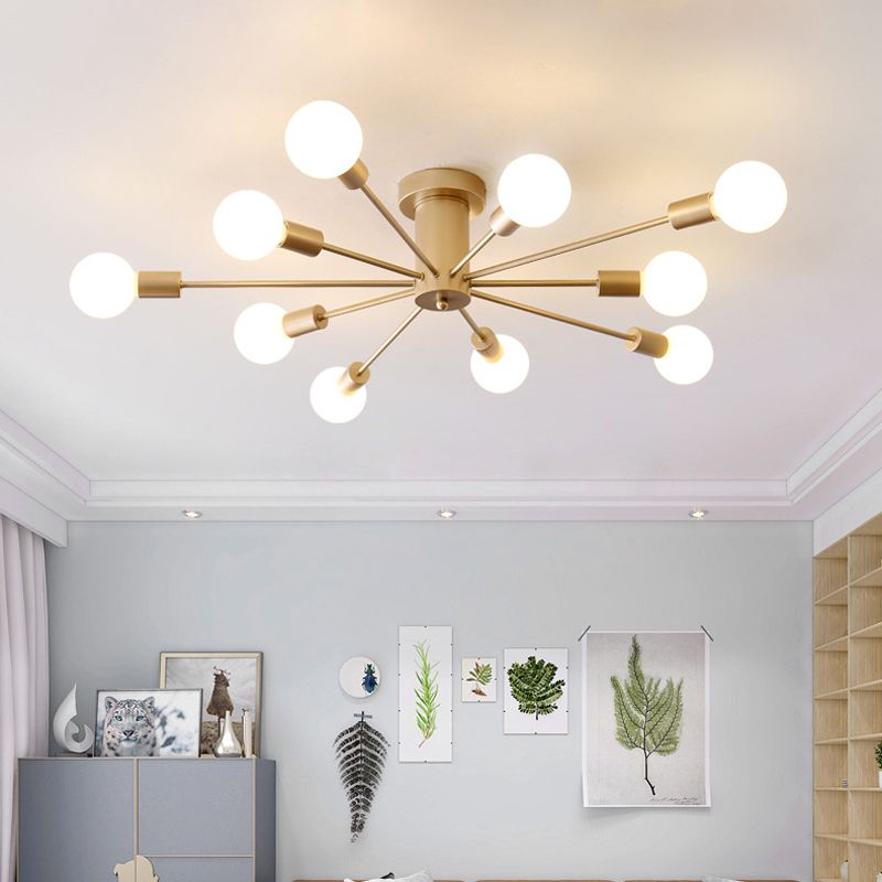 Valentina Modern Globe Bubble Flush Mount Ceiling Light - Neutralighting