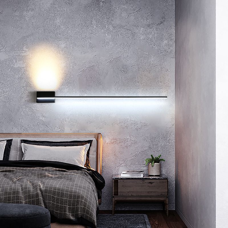 Arisha Minimalist Linear Metal Vanity Wall Light, Black, Bathroom - Neutralighting