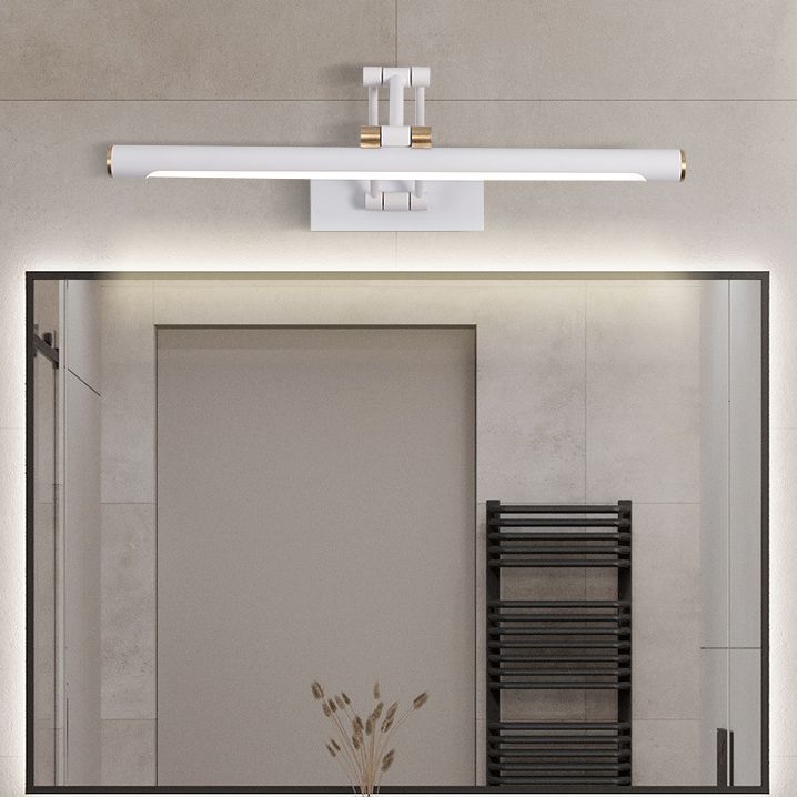 Arisha Modern Adjustable Mirror Front Vanity Metal LED Wall Lamp, Black/White - Neutralighting