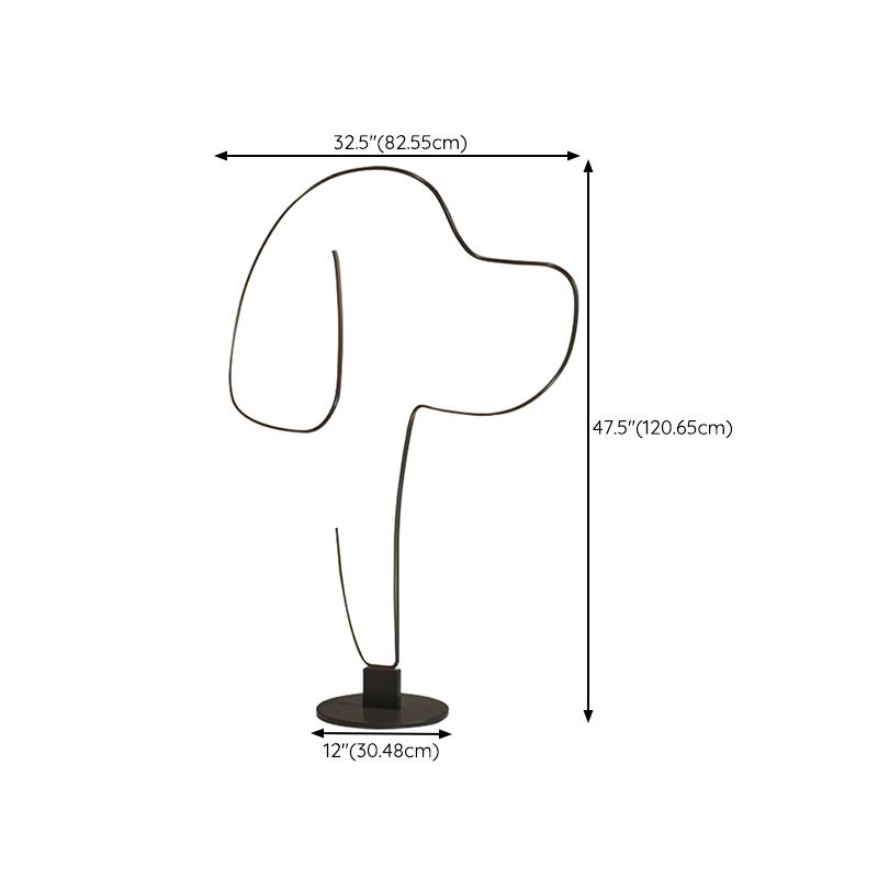 Edge Modern Cat/Dog Linear Metal Acrylic Floor Lamp - Neutralighting