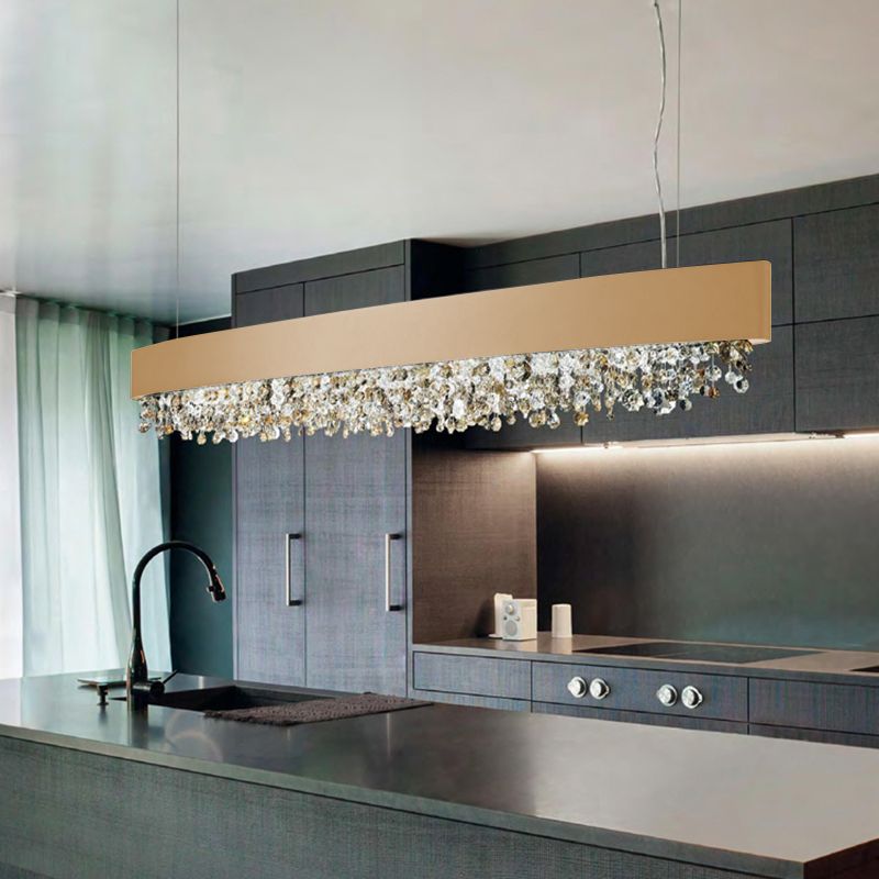 Kristy Modern Crystal Pendant Light Black/White/Brown/Gold - Neutralighting