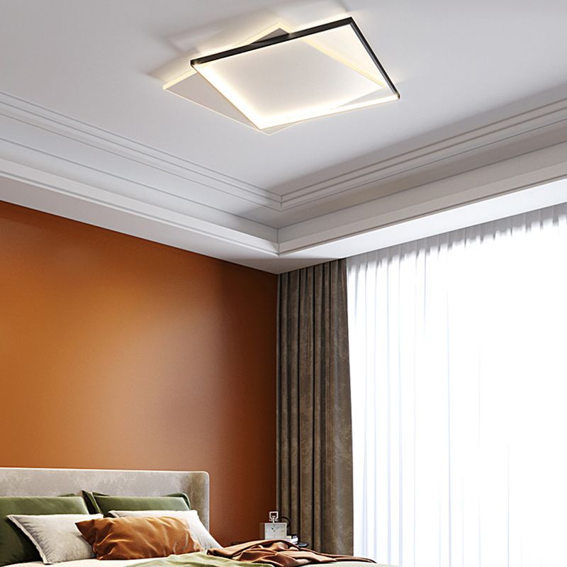 Arisha Modern Duo-Square Flush Mount Ceiling Light - Neutralighting