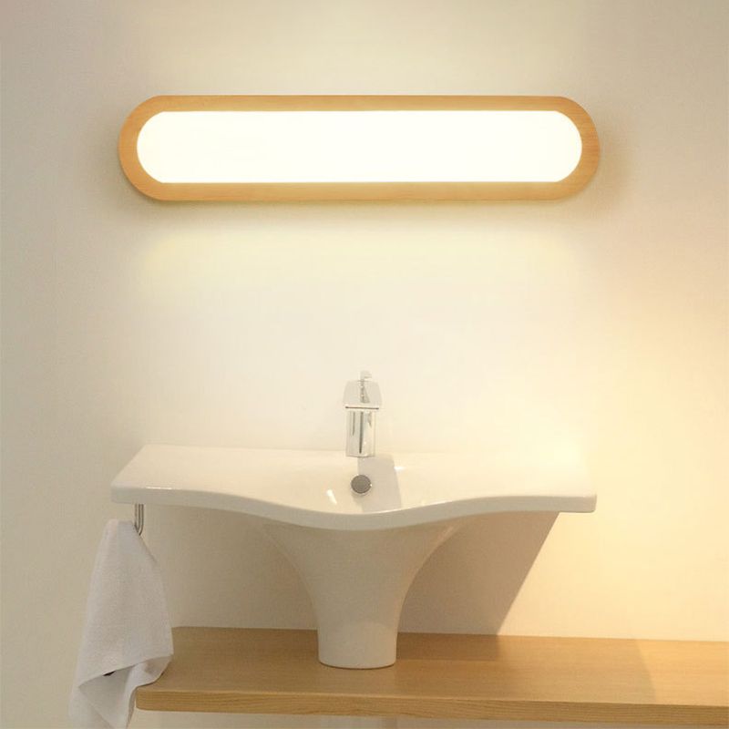 Muto Rectangular Wooden Energy Saving Oblong Wall Lamp - Neutralighting