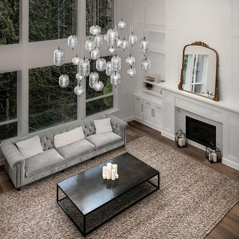 Valentina Designer Art Modern Pendant Light, Black/Gold - Neutralighting