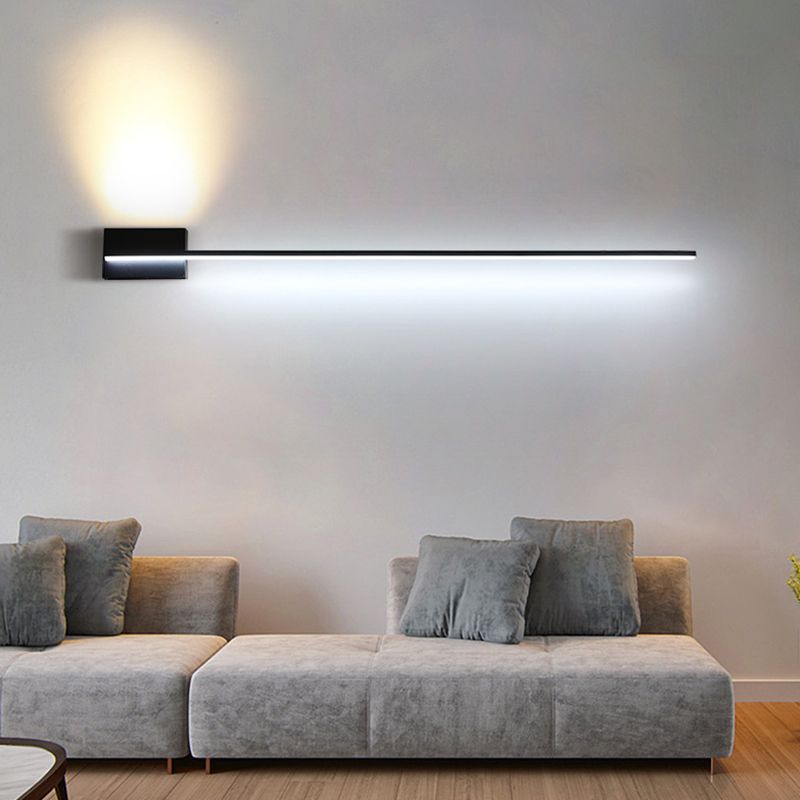 Arisha Minimalist Linear Metal Vanity Wall Light, Black, Bathroom - Neutralighting