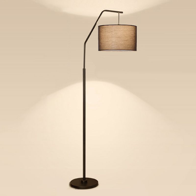 Eryn Cylinder Shape Floor Lamp, Over Arching Floor Lamp, Unique - Neutralighting