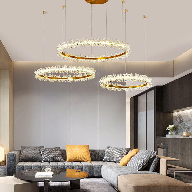 Kristy Luxury Circular Crystal Tassel Pendant Light - Neutralighting