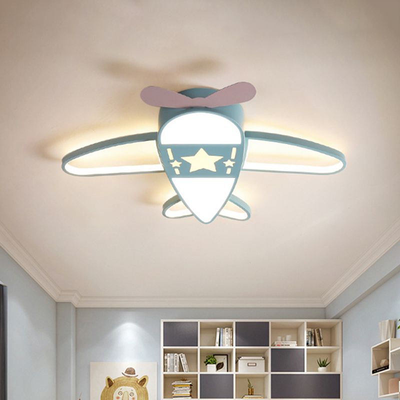 Valentina Modern Airplane Shaped Flush Mount Ceiling Light - Neutralighting