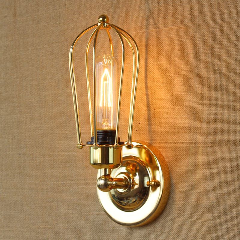 Silva Vintage Iron Wall Lamp, Black/Rust/Bronze/Gold/Silver - Neutralighting