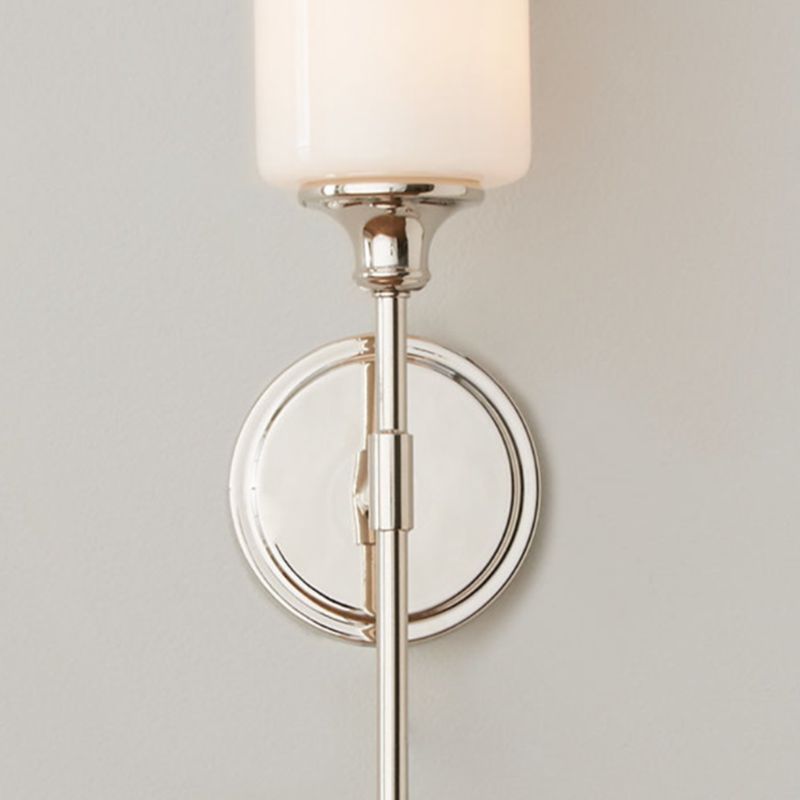Arisha Milky Glass Mirror Front Vanity Wall Lamp, 2 Colour - Neutralighting