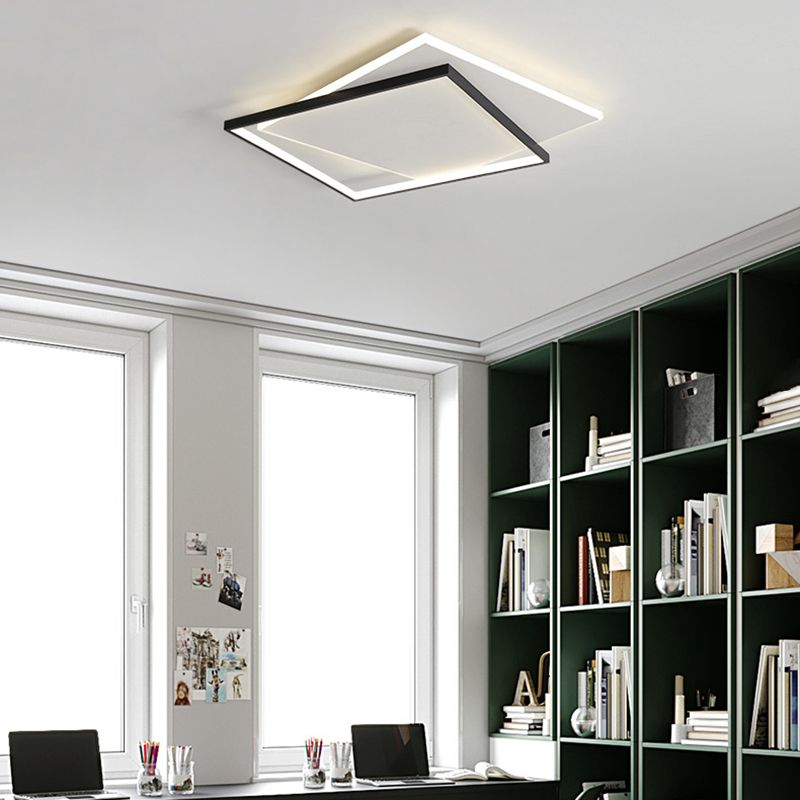 Arisha Modern Duo-Square Flush Mount Ceiling Light - Neutralighting