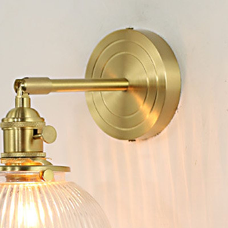 Valentina Luxury Globe/Flower Glass Vanity Wall Lamp, Gold, Bedroom - Neutralighting