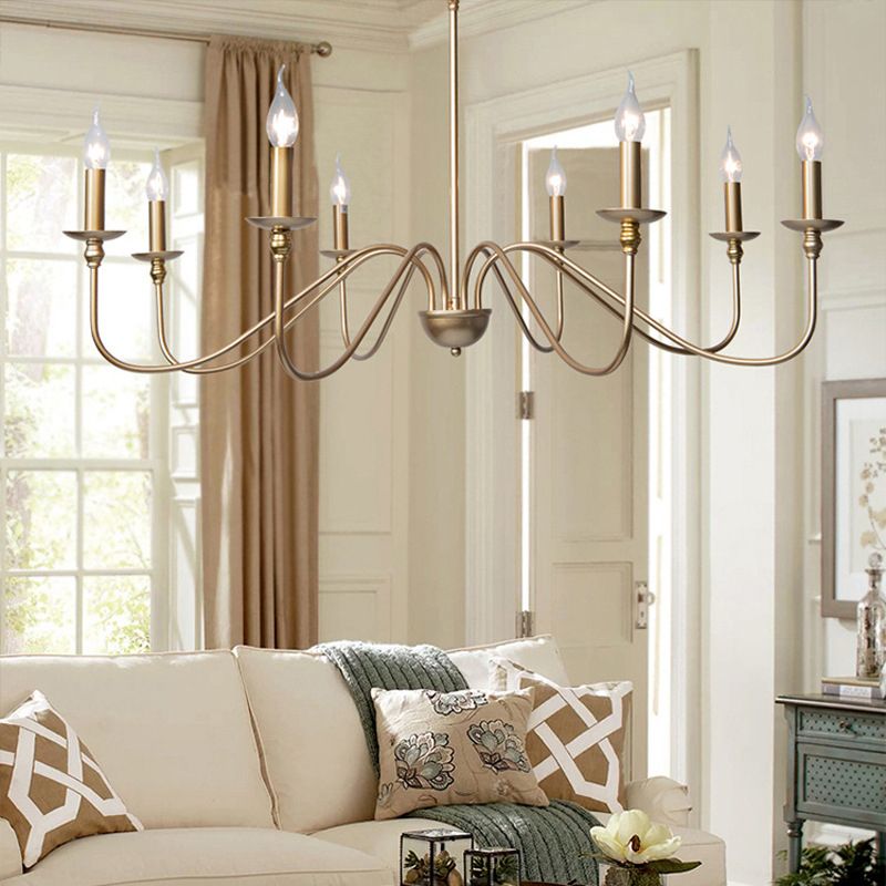 Orix Retro Vintage Candle Metal Chandelier - Neutralighting