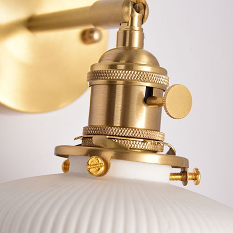 Arisha Vintage Column Ceramic Vanity Light, White, Bedroom - Neutralighting