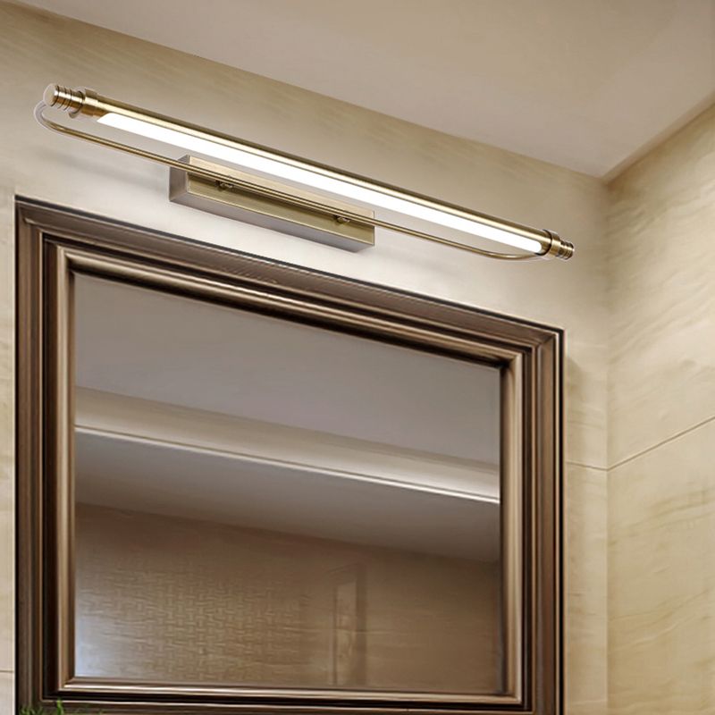 Arisha Modern Linear Metal Vanity Wall Lamp, Gold - Neutralighting