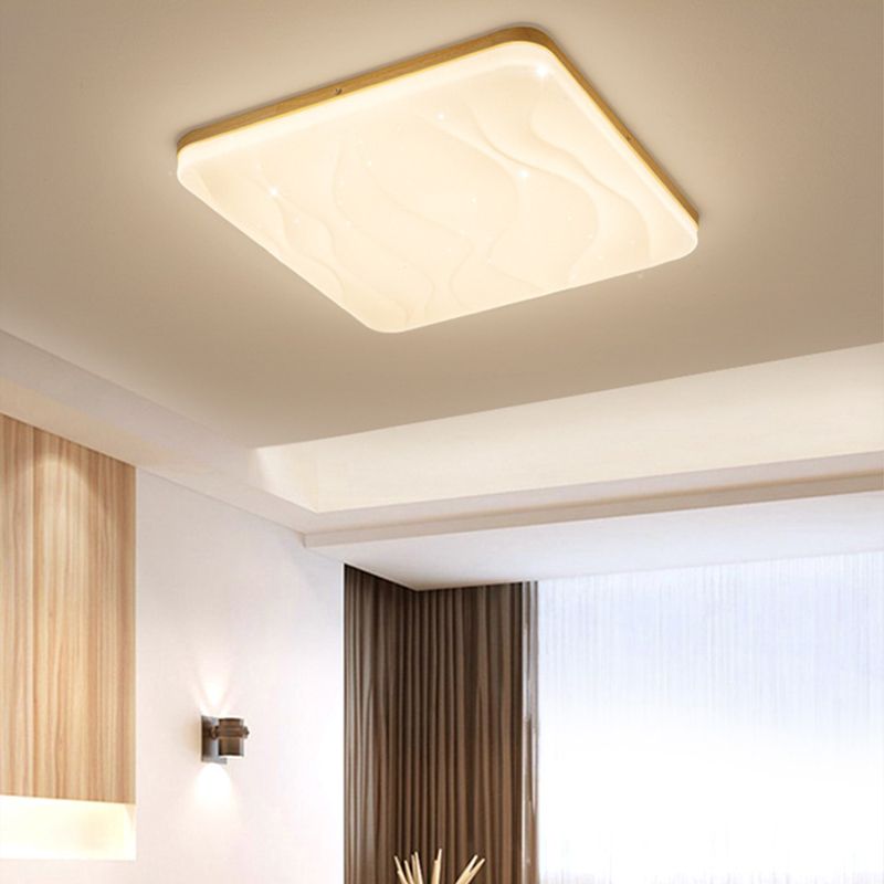 Muto LED Geometric Flush Mount Ceiling Light, White - Neutralighting