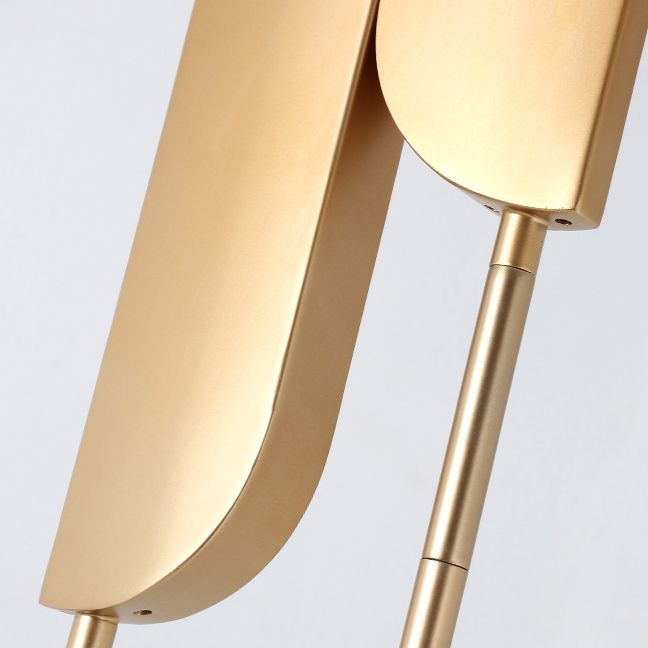 Salgado Minimalist Gold Floor Lamp, Metal, Living room - Neutralighting