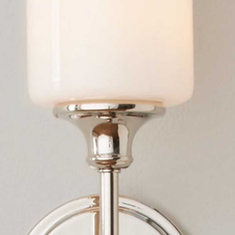 Arisha Milky Glass Mirror Front Vanity Wall Lamp, 2 Colour - Neutralighting