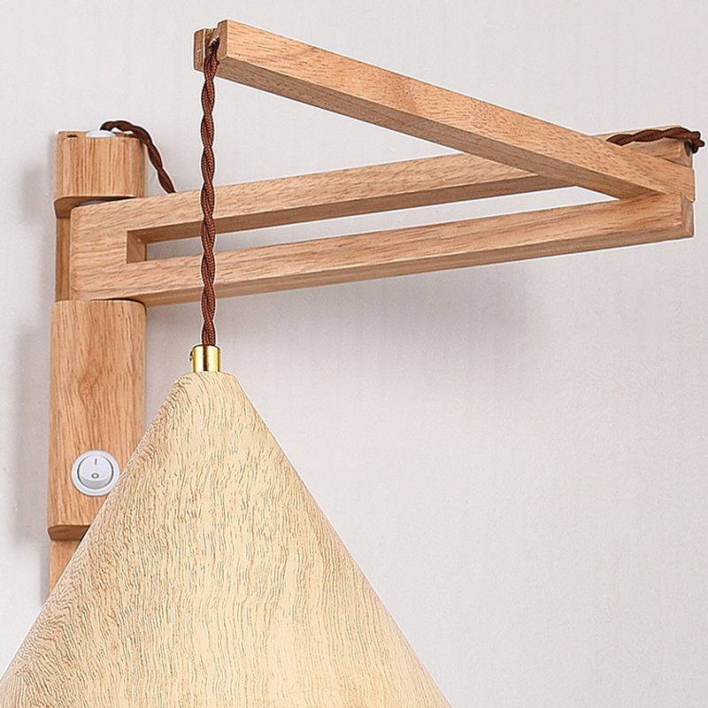 Muto Adjustable Wall Lamp, Wood/Metal, 2 Color, Living Room - Neutralighting