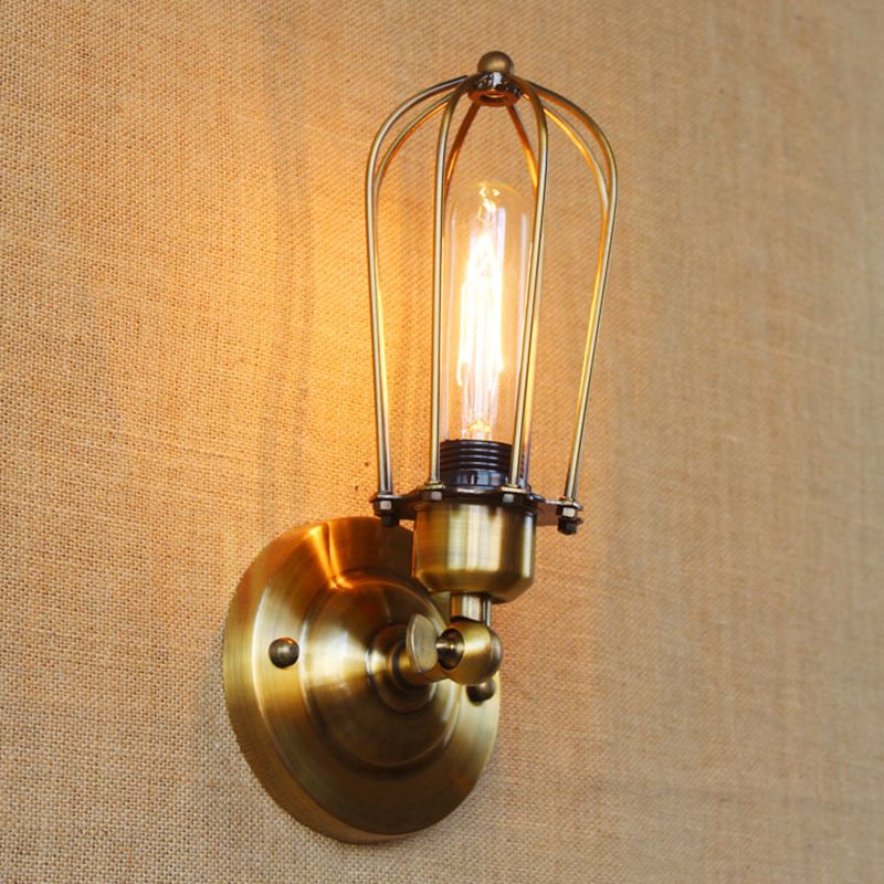 Silva Vintage Iron Wall Lamp, Black/Rust/Bronze/Gold/Silver - Neutralighting