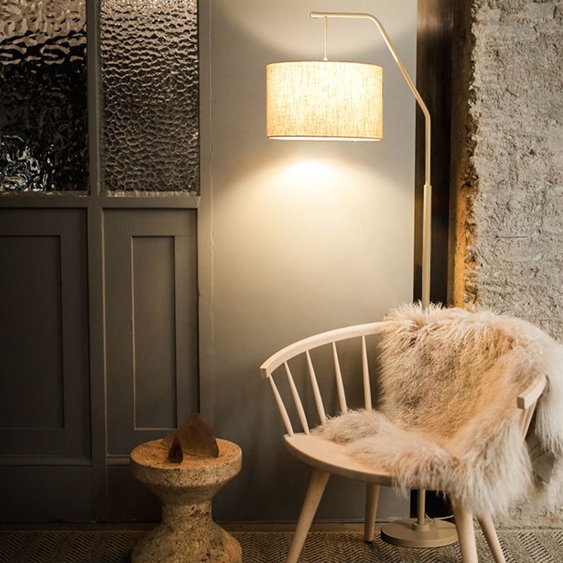 Eryn Cylinder Shape Floor Lamp, Over Arching Floor Lamp, Unique - Neutralighting