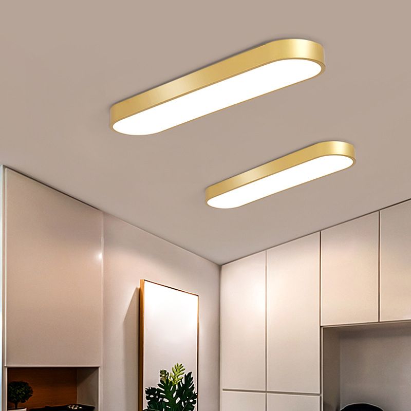 Arisha Oval Flush Mount LED Ceiling Light, Black/White/Grey/Gold - Neutralighting