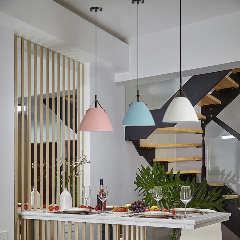 Valentina Modern Frisbee Shaped Metal Pendant Light, Black/White - Neutralighting