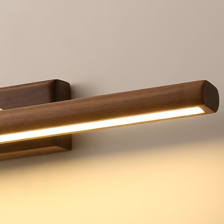 Muto Vanity Rotatable Mirror Front Vanity Wall Lamp, Wood - Neutralighting