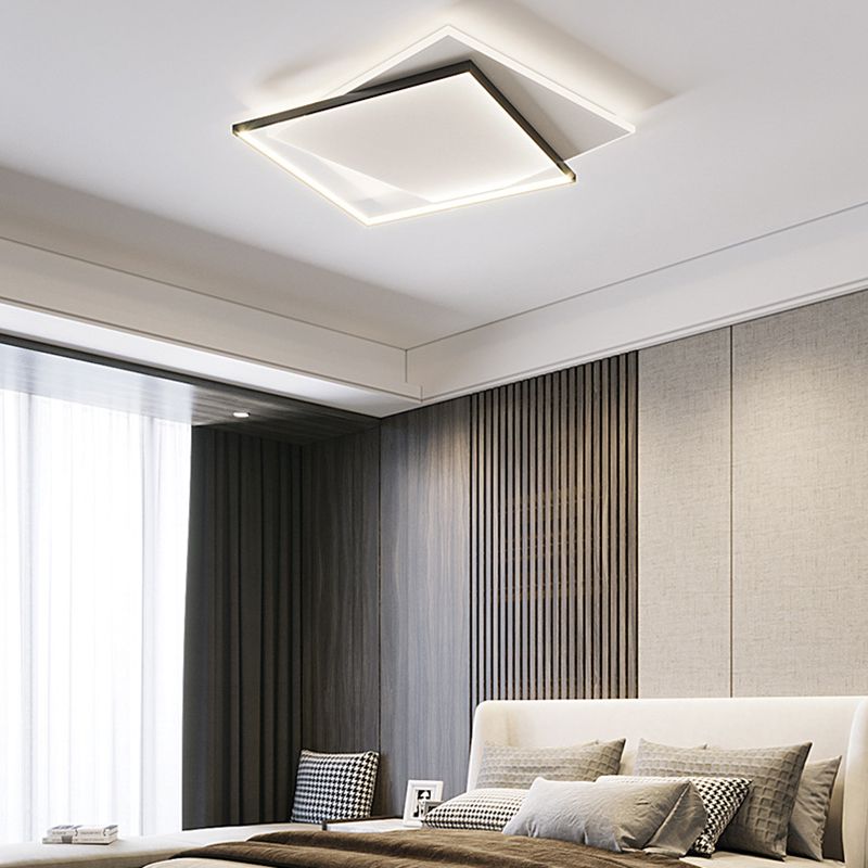 Arisha Modern Duo-Square Flush Mount Ceiling Light - Neutralighting