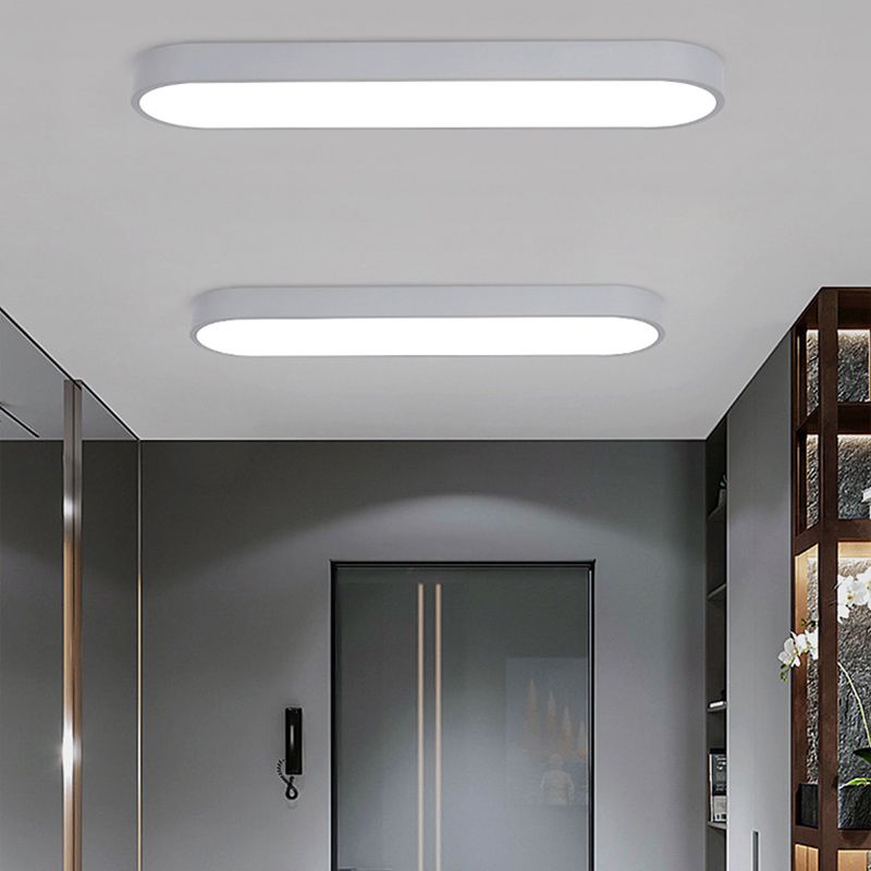 Arisha Oval Flush Mount LED Ceiling Light, Black/White/Grey/Gold - Neutralighting