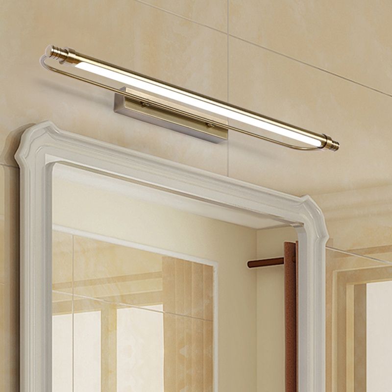 Arisha Modern Linear Metal Vanity Wall Lamp, Gold - Neutralighting