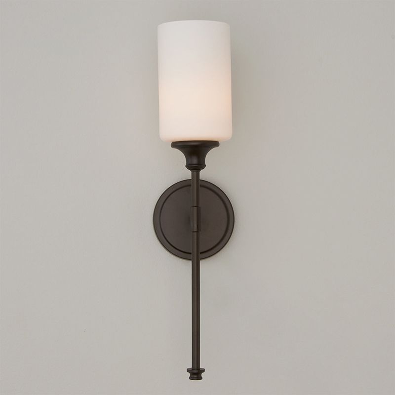 Arisha Milky Glass Mirror Front Vanity Wall Lamp, 2 Colour - Neutralighting