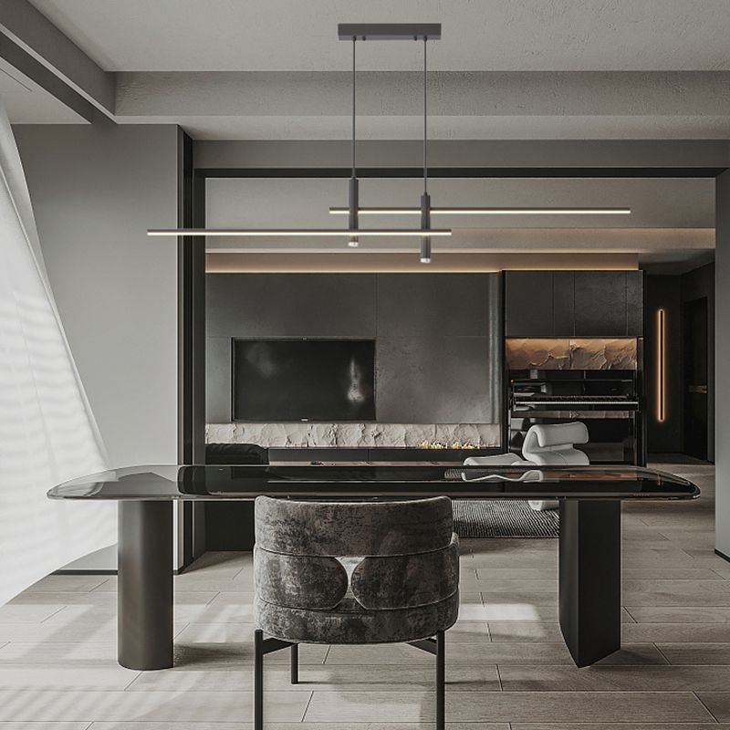 Prym Pendant Light Modern Linear Dining Room - Neutralighting