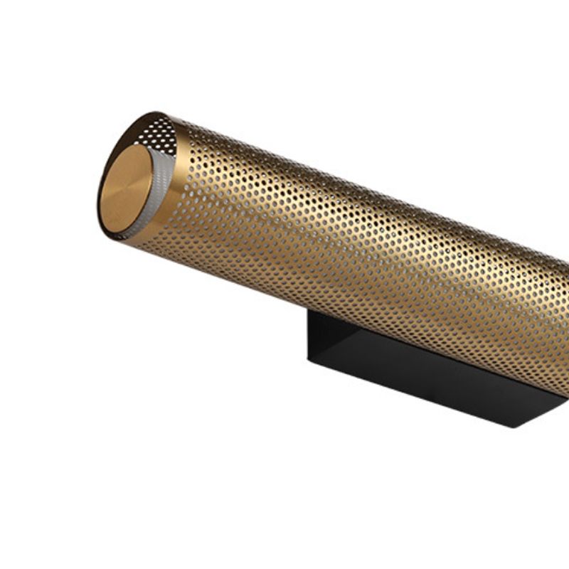 Arisha Modern Geometric Column Metal Vanity Wall Lamp, Brass - Neutralighting