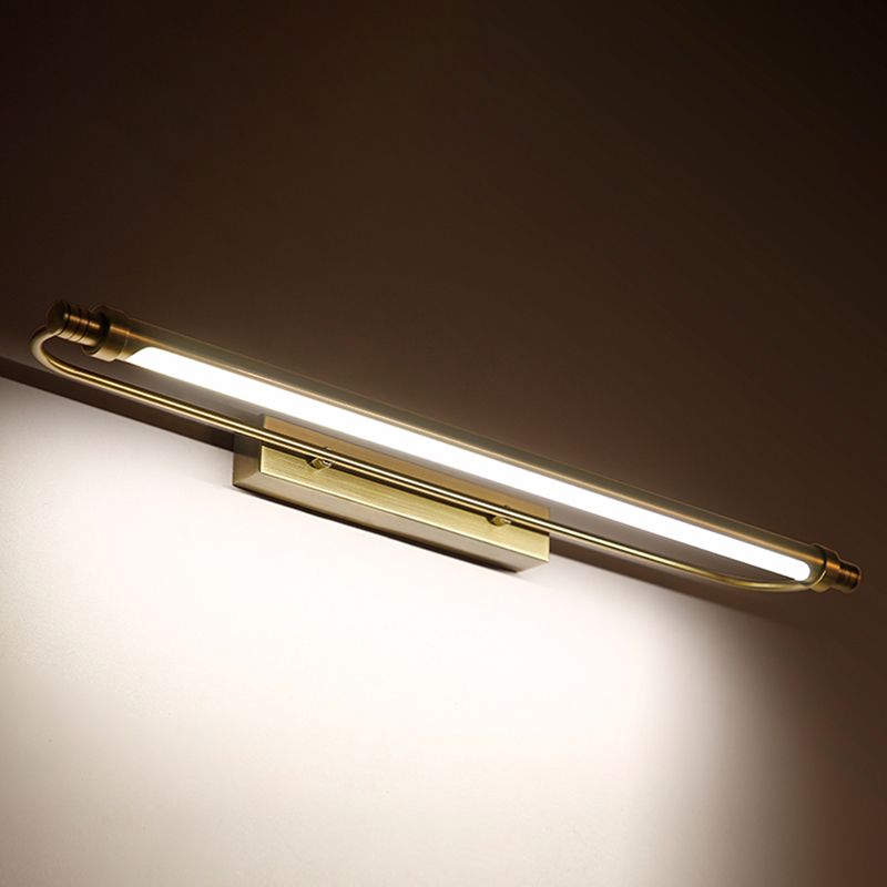 Arisha Modern Linear Metal Vanity Wall Lamp, Gold - Neutralighting