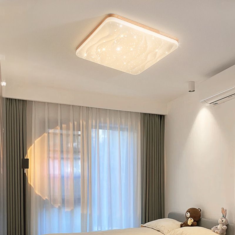 Muto LED Geometric Flush Mount Ceiling Light, White - Neutralighting