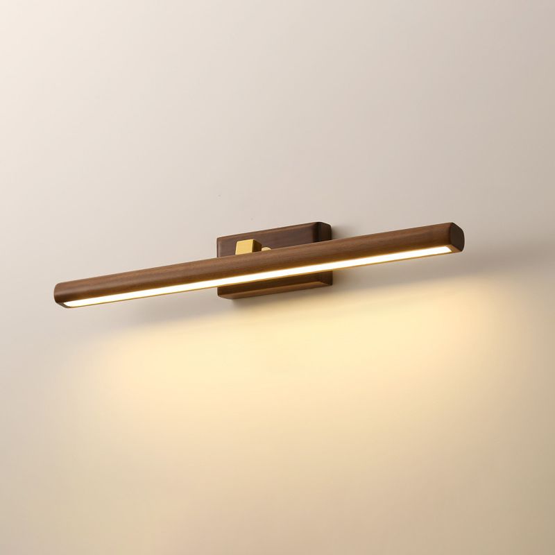 Muto Vanity Rotatable Mirror Front Vanity Wall Lamp, Wood - Neutralighting