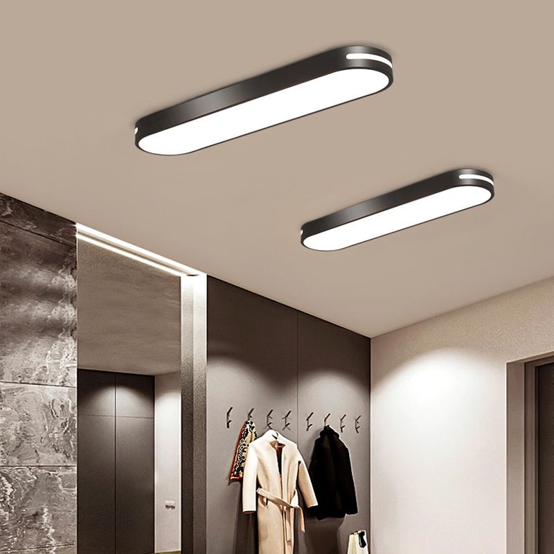 Arisha Oval Flush Mount LED Ceiling Light, Black/White/Grey/Gold - Neutralighting